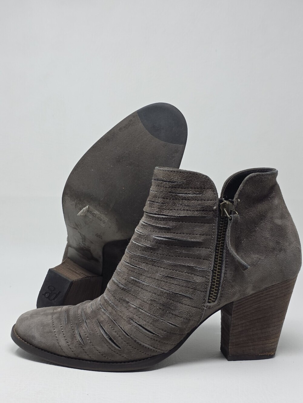Paul Green Malibu Booties Womens Sz 6.5 Leather Ankle Boots Boho Western Country